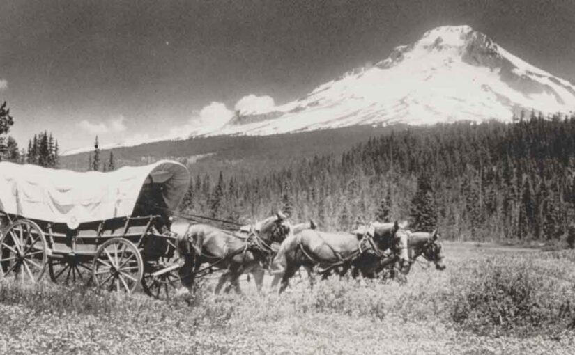 Bicentennial Wagon Trail at Mount Hood Oregon