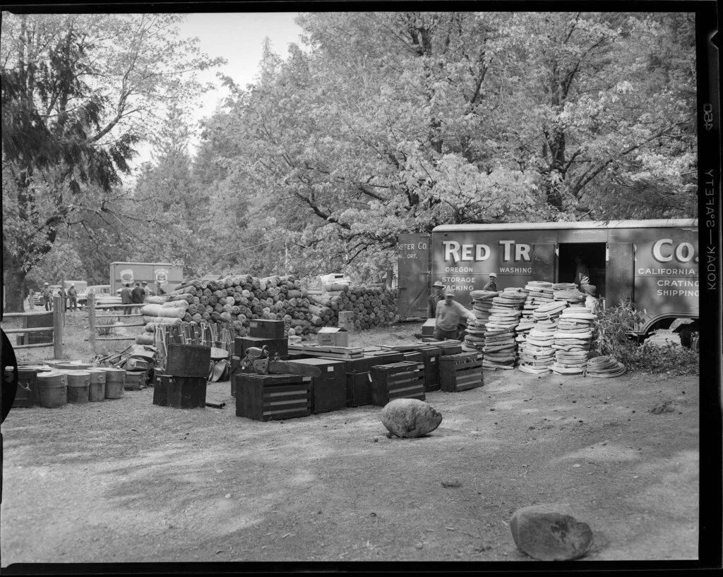 Logistics, supplies, at the Zigzag Ranger Station, Zigzag Oregon.