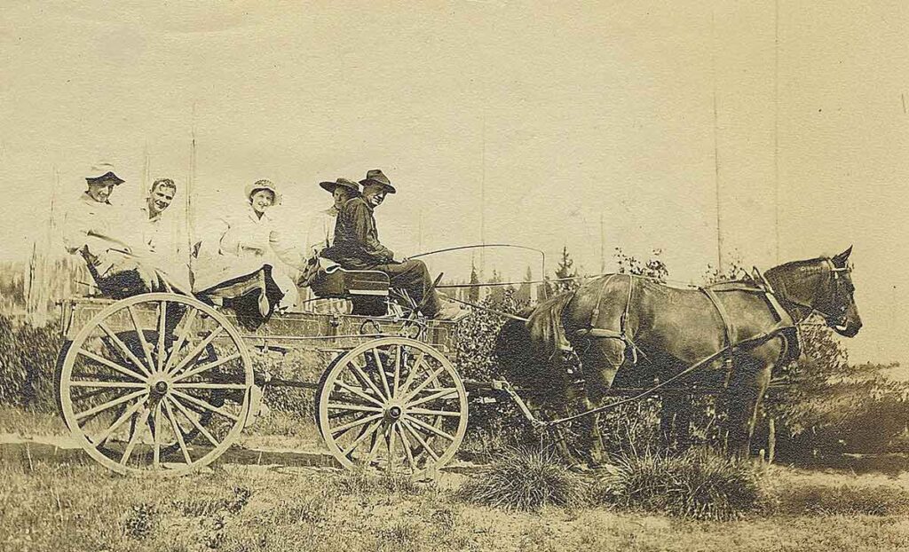 Early Travel to Mount Hood - Francis Tawney with a party to Government Camp from Welches 